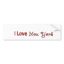 Ilovenewyork Bumper Stickers