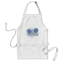 ILovePingPong Faded Blue Paddles Aprons