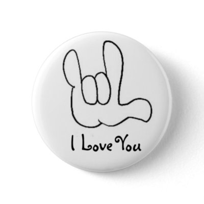 i love you in sign language outline