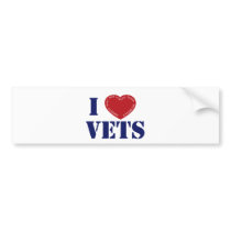 ilovevetszazzle bumper stickers