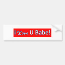 iloveyoubabe bumper sticker