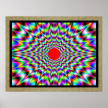 Ilusión óptica del este de Sun Posters