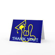 ILY Graduate Thank You card