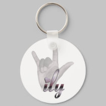 ILY hand keychains