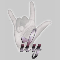 ILY hand t-shirts