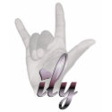 ILY hand t-shirts