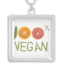 I'm 100% Vegan Necklace necklace