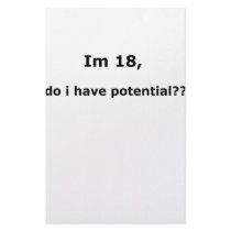 Im 18, do i have potential?? stationery by szclothingdesigns Im 18, do i have potential?? stationery