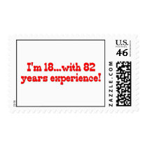 I'm 18 With 82 Years Experience Stamps