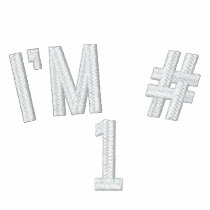 I'M # 1 embroidered shirts