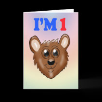 I'm 1 Lion Cub Card by Rajee1 I'm 1 Lion Cub Card