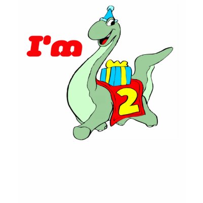 I'm 2 Dinosaur - 2nd Birthday T-Shirt by treasurehutch