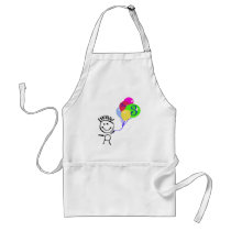 I'm 3 Stick Figure Aprons