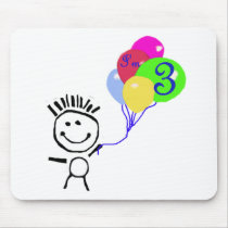I'm 3 Stick Figure Mouse Mats