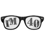 I'm 40 - 40th Birthday Party Glasses Gag Gift Retro Sunglasses