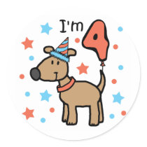 I'm 4 Doggie stickers by mikaushop I'm 4 Doggie stickers