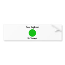 I'm a Beginner Ski Vermont Bumper Sticker