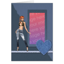  I'M A BLUE JEAN GIRL cards
