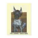 I'M A BRINDLE GREAT DANE postcards by KABSANNIE I'M A BRINDLE GREAT DANE postcards