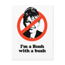 I'm a Bush with a bush Postcards