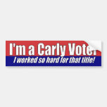 I'm a Carly Voter - Anti Barbara Boxer Bumper Stickers