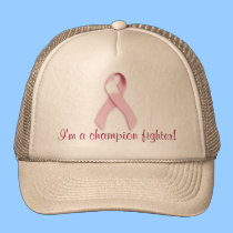 "I'm a Champion Fighter" - Breast Cancer Survivor hats