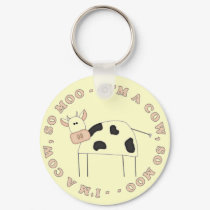 I'm a Cow T-shirts and Gifts keychains