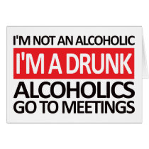 I'm A Drunk - Red cards