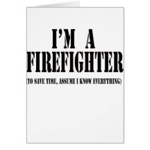 I'm a firefighter black cards