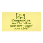 I'm a First Responder... Photo Card Template