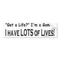 I'm a gamer bumper stickers