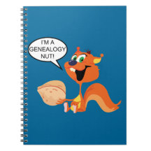 I'm a Genealogy Nut Squirrel Spiral Notebooks
