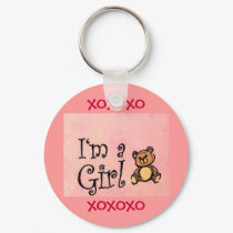 I'm A Girl, XOXOXO, XOXOXO Key Chain keychains