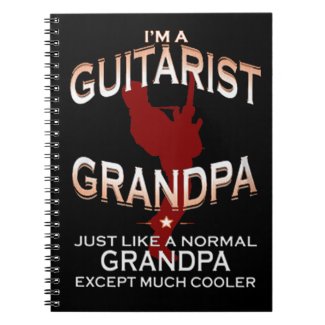 I'm a guitarist grandpa... spiral notebooks