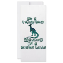 I'm a Hadrosaur Full Color Rack Card