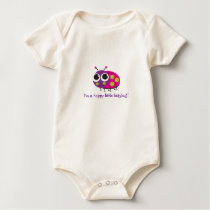 "I'm a happy little ladybug"  for baby t-shirts