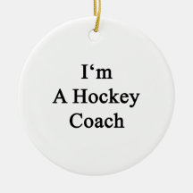 I'm A Hockey Coach Christmas Tree Ornament