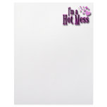I'm a Hot Mess Letterhead Template