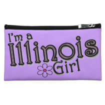 I'm a Illinois Girl, Flower, Purple Bagettes Bag bagettes bags