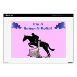 I'm A Jump-A-Holic! Hunter/Jumper Laptop Zazzle Sk 15" Laptop Skins