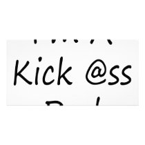 I'm A Kick Ass Dad Photo Card Template