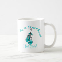 I'm A Knockout I Beat Cervical Cancer Coffee Mug