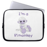 I'm a l'il monkey (lavendar) laptop sleeves