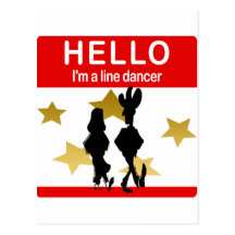 I'm A Line Dancer Postcard