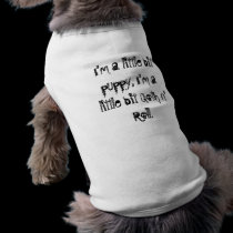 I'm a little bit puppy doggie Tube Top pet clothing