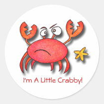 I'm A Little Crabby! stickers
