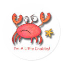 I'm A Little Crabby! stickers