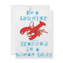 I'm a Lobster invitations by Gourmand2go I'm a Lobster invitations