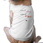 I'm a Lover Not a Fighter Pet T-shirt