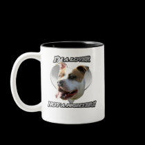 I'm a lover not a fighter pitbull mug mugs